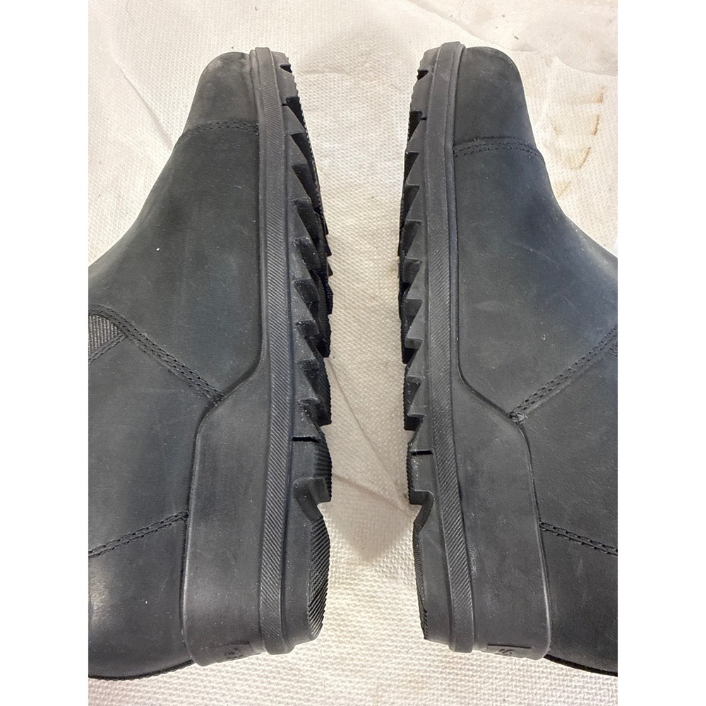 Sorel Joan of Arctic Wedge II Chelsea Boots Black Leather Waterproof Ankle Sz 9 - Picture 5 of 14